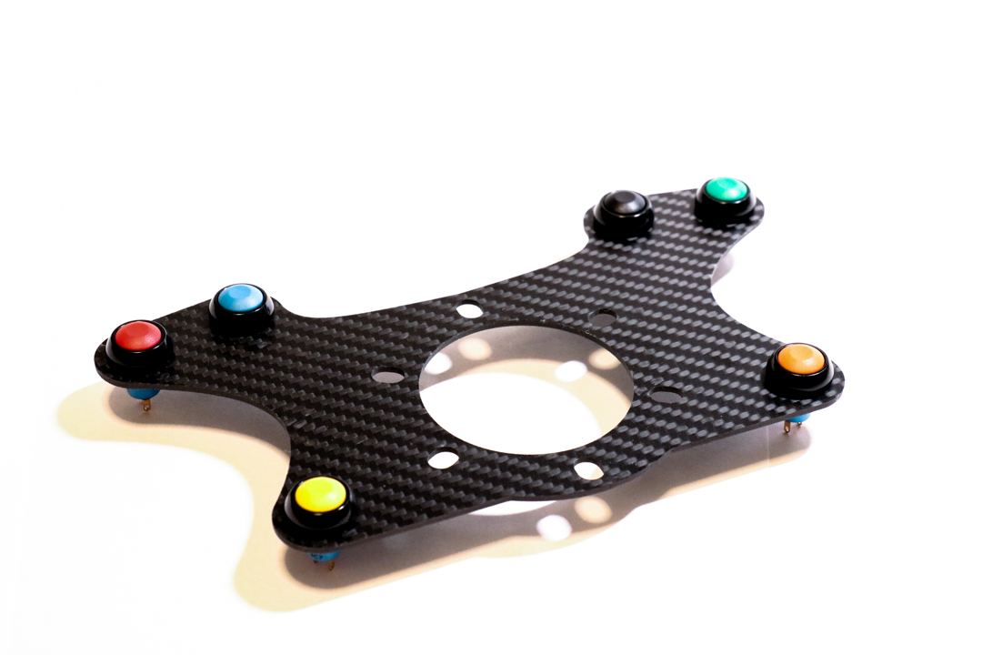 N15 Design Carbon Fiber Steering Wheel Button Plate N15 Design