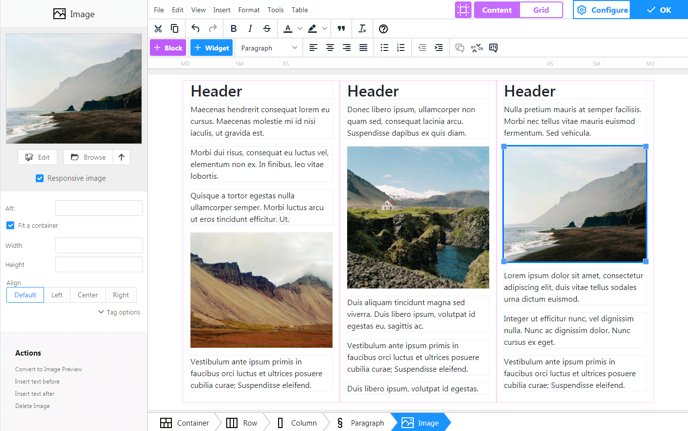Bootstrap block templates