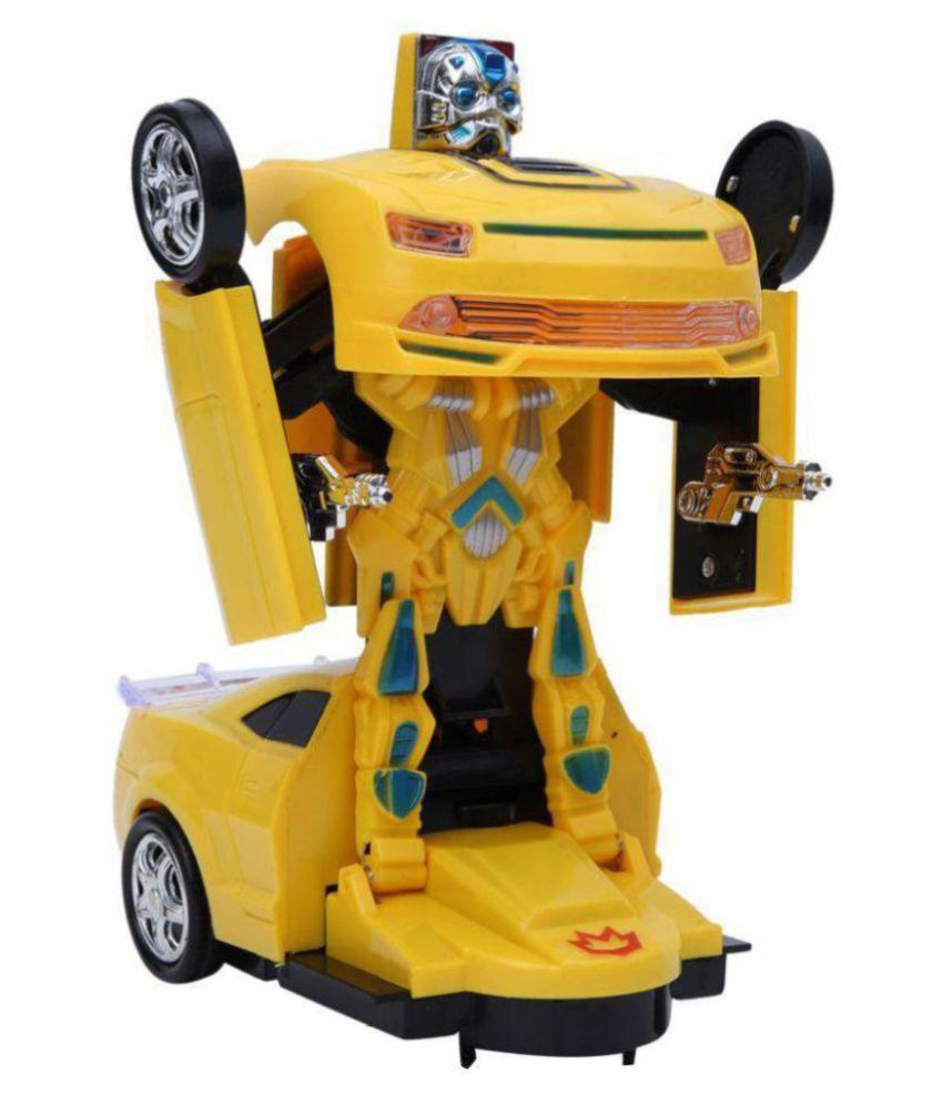 Tejas Robot Races Car Toy (Battery Operated) 2 in 1 Transform Car Toy
