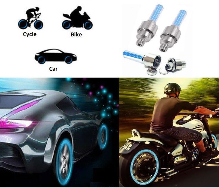 Universal Car/Bike Tyre LED Light for KTM Bike Valve Cap