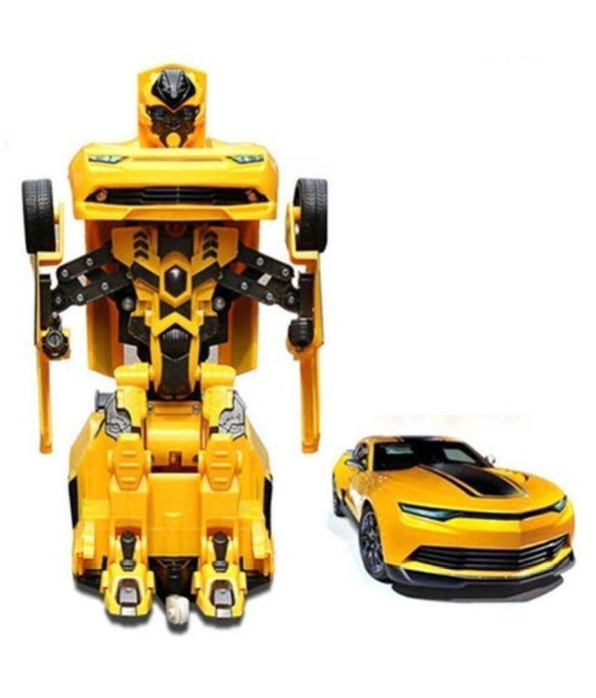 2 in 1 Transform Robot Races Car Toy with Bright Lights and Music Buy