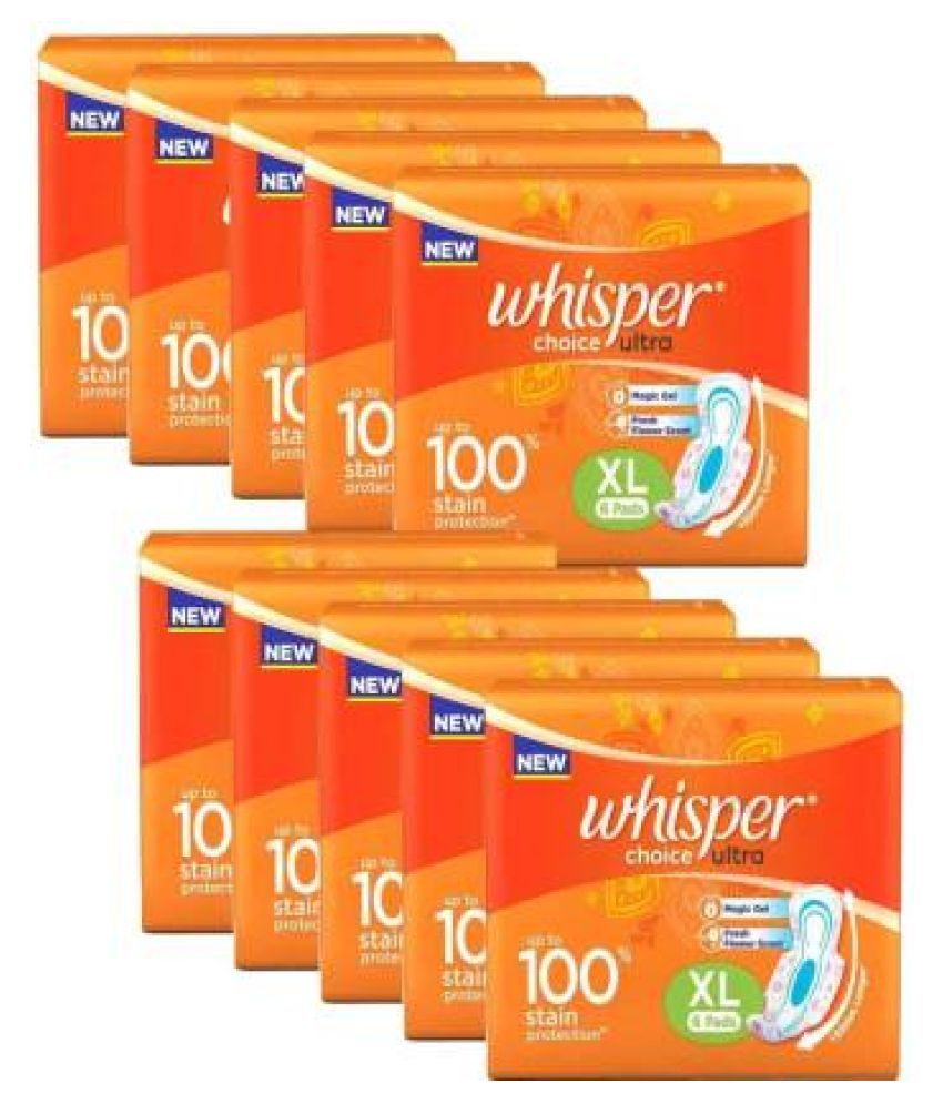 Whisper Regular 60 Sanitary Pads Buy Whisper Regular 60 Sanitary Pads
