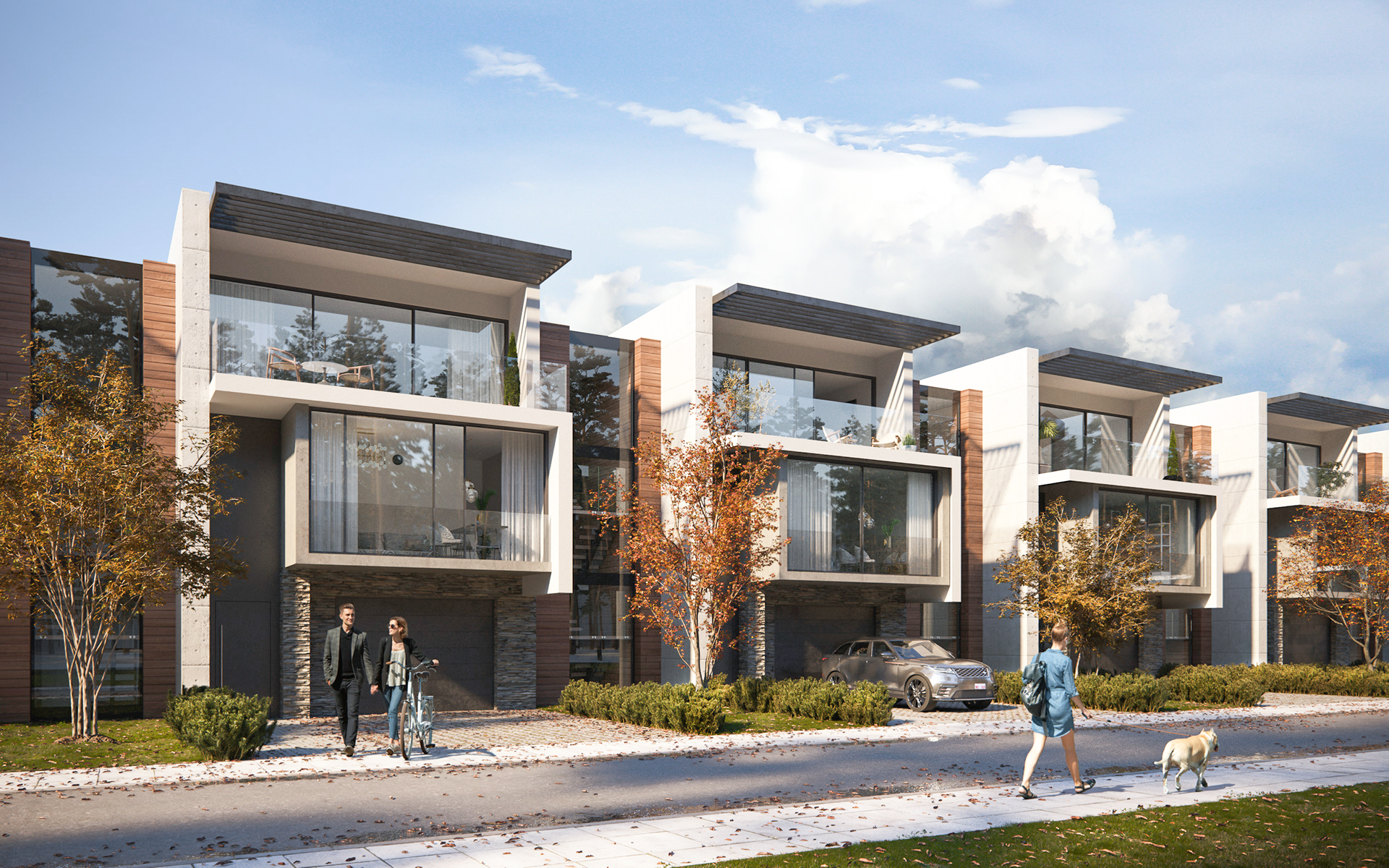 Residential Townhouse Rendering services N2Q Studio Architectural