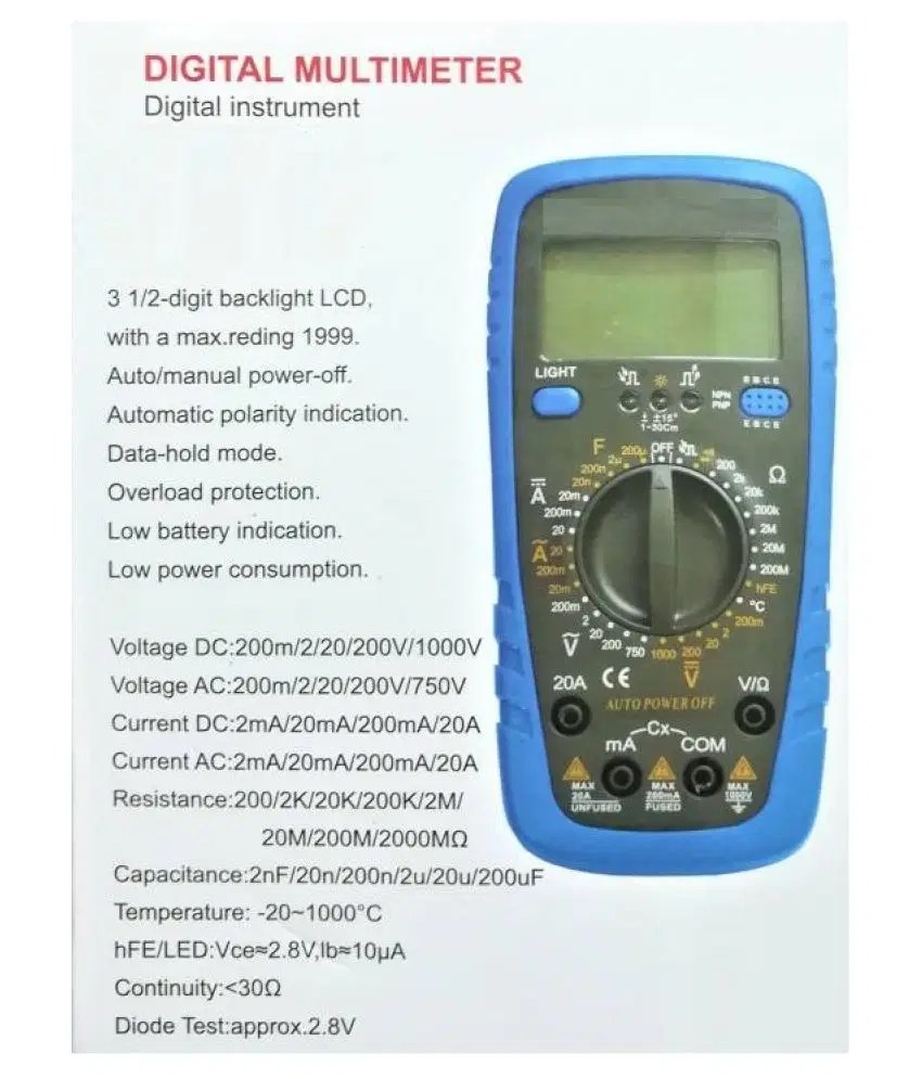 Auto Ranging Multimeter Digital Voltage Meter Buy Auto