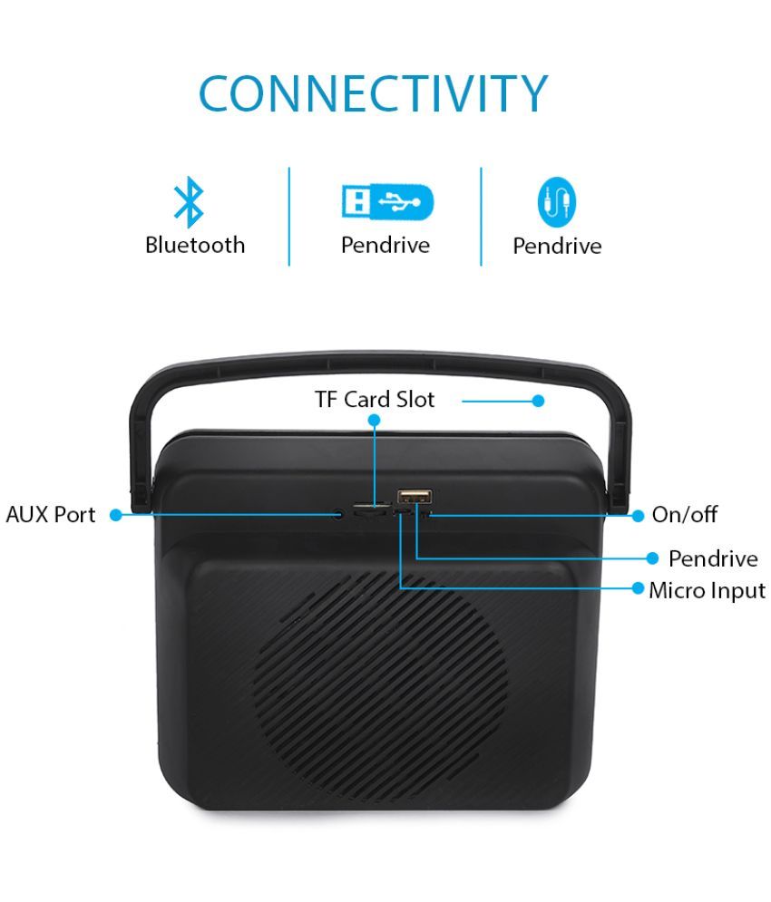 Bluei ROCKER R5 RADIO Bluetooth Speaker Grey Buy Bluei ROCKER R5