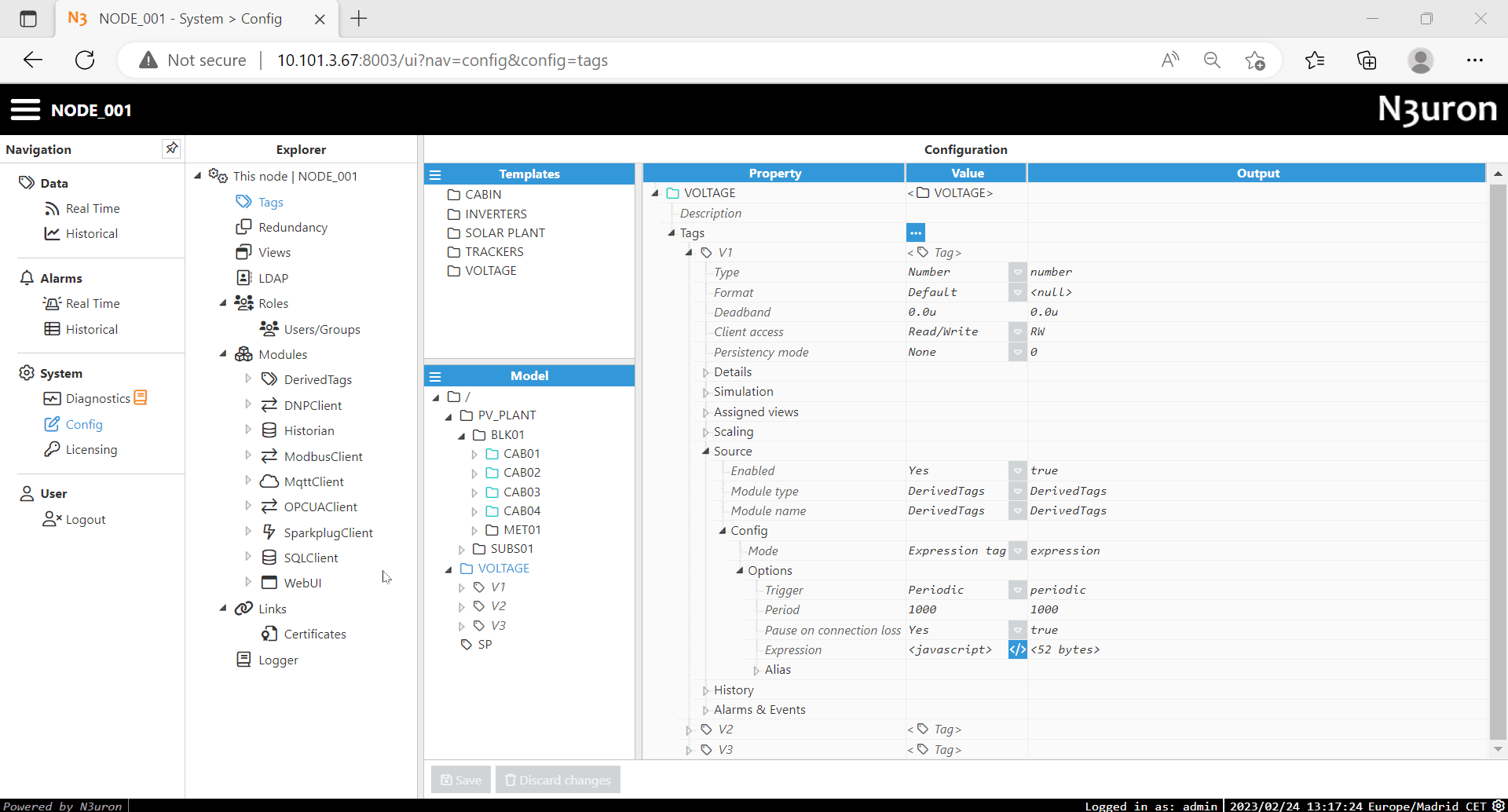 1.21.4 and SNMP M Sparkplug 3.0 MQTT InfluxDB P
