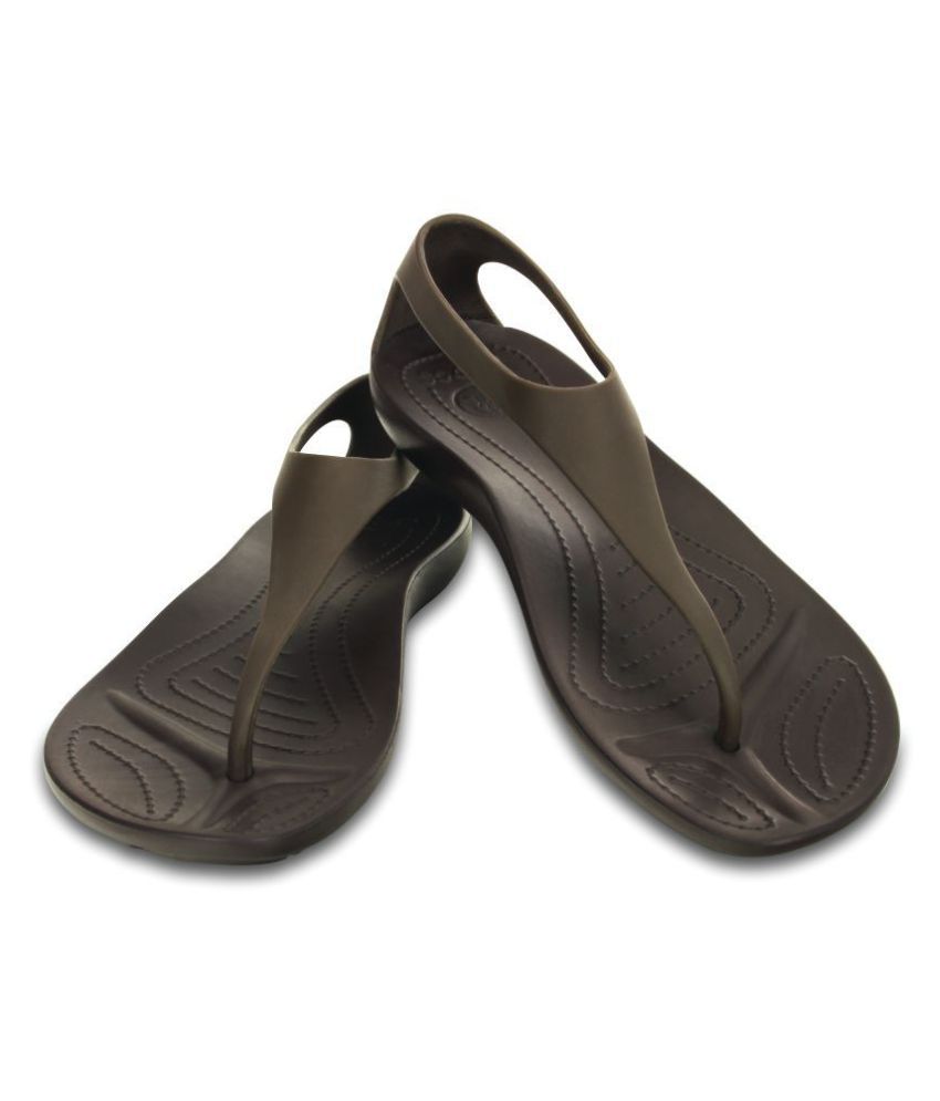 Crocs Brown Slippers Price in India Buy Crocs Brown Slippers Online at
