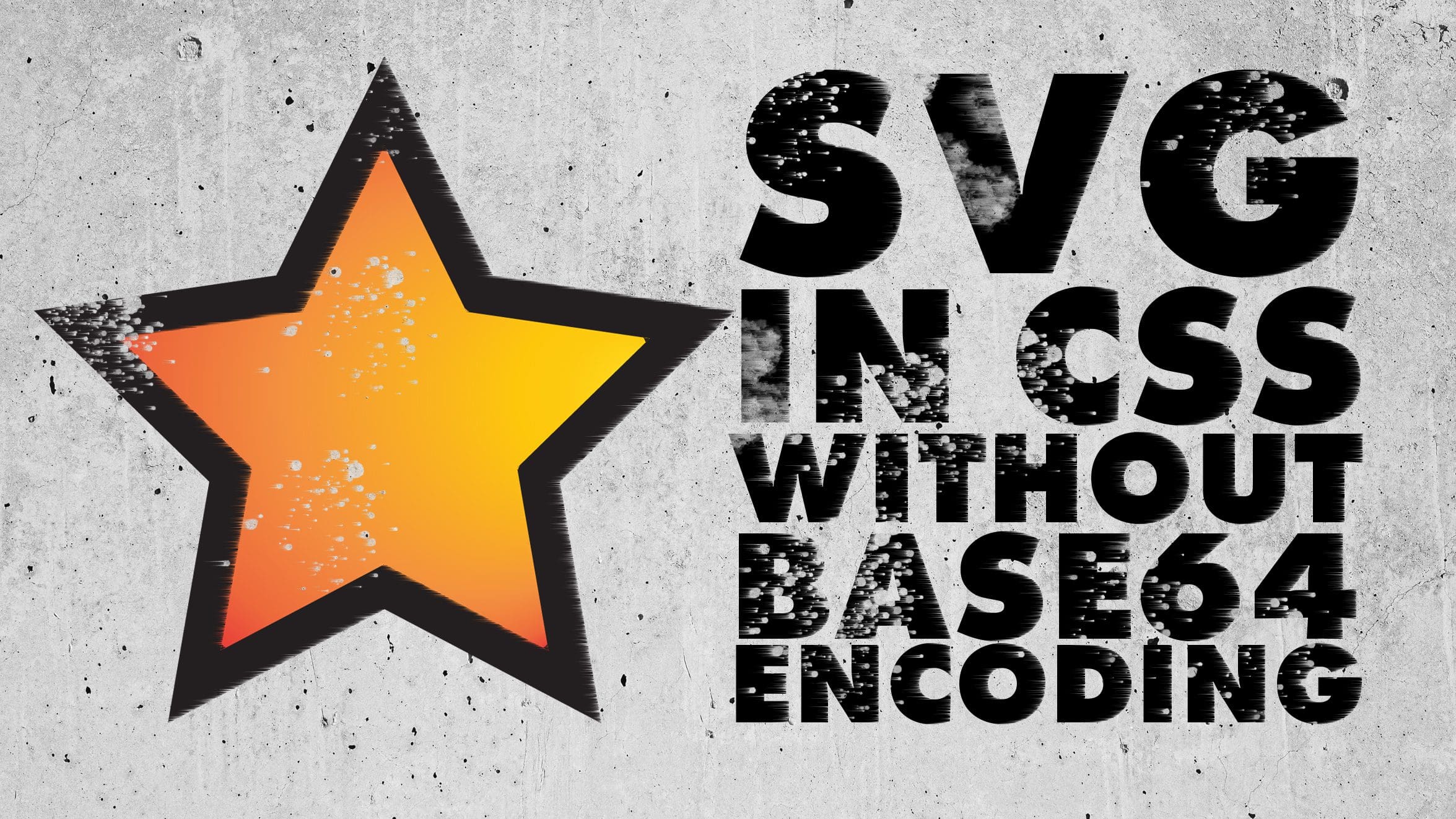 SVG background in CSS without base64 encoding Possible? Stefan