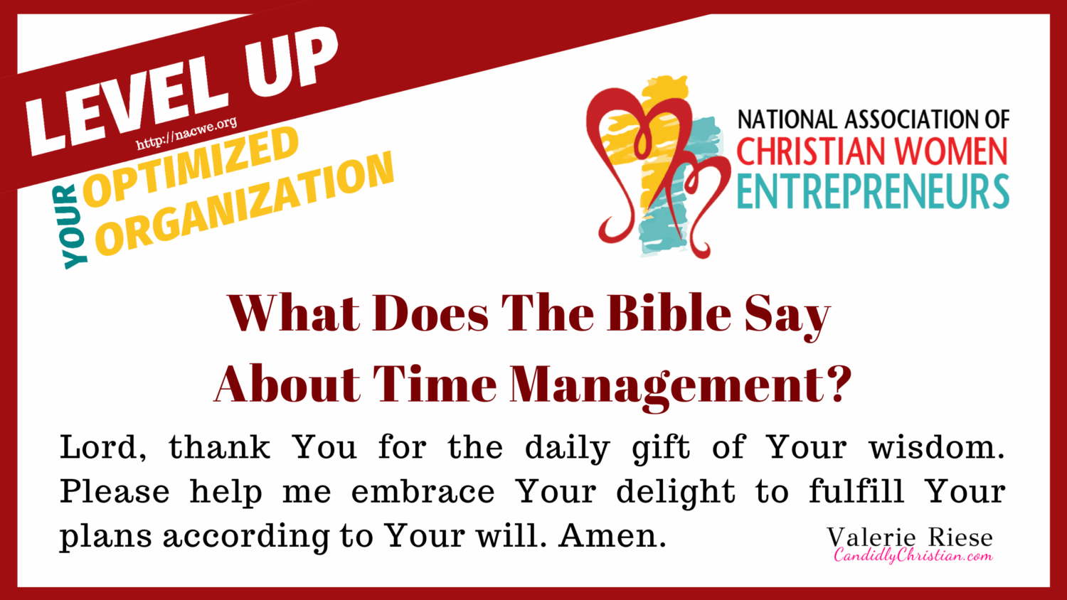 What Does The Bible Say About Time Management? NACWE