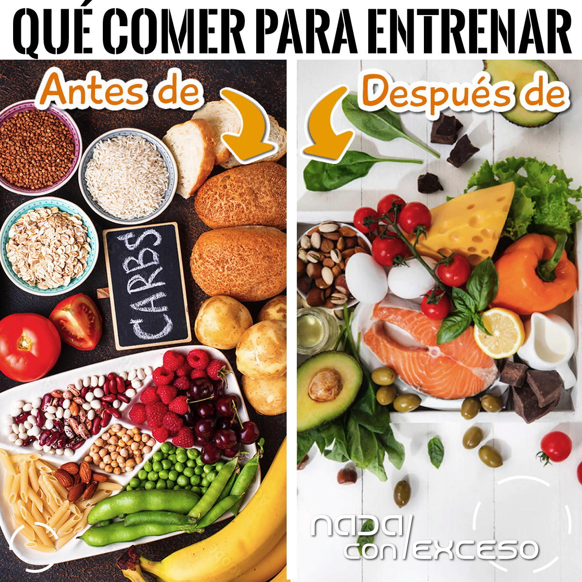¿Qué comer antes y después de cada entrenamiento de natación y por qué