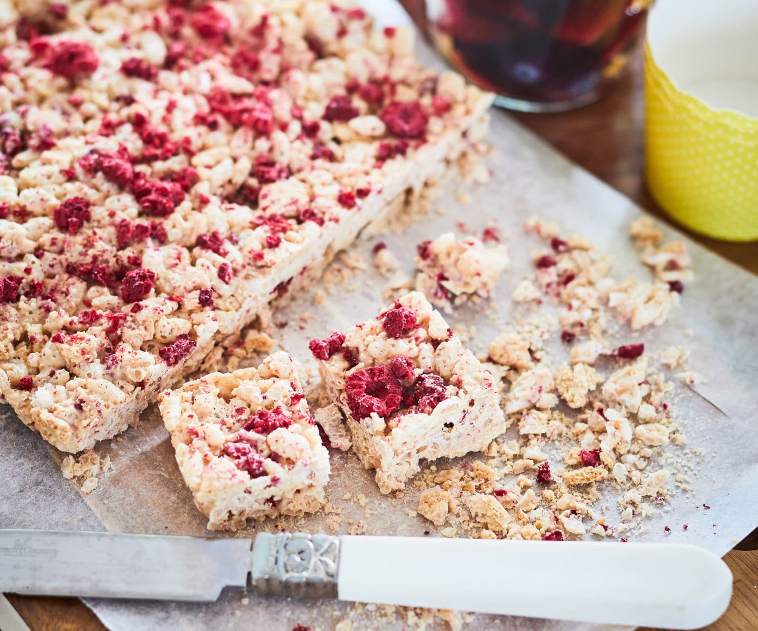 Raspberry crackle candy Nadia Lim