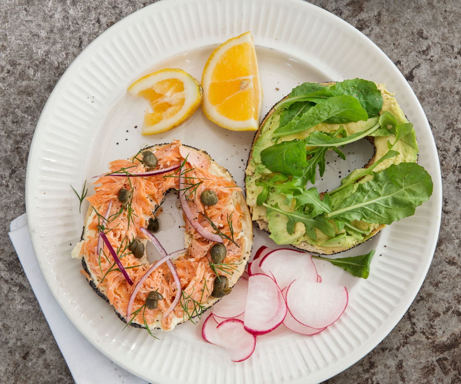 Speedy Swedish salmon bagel Nadia Lim