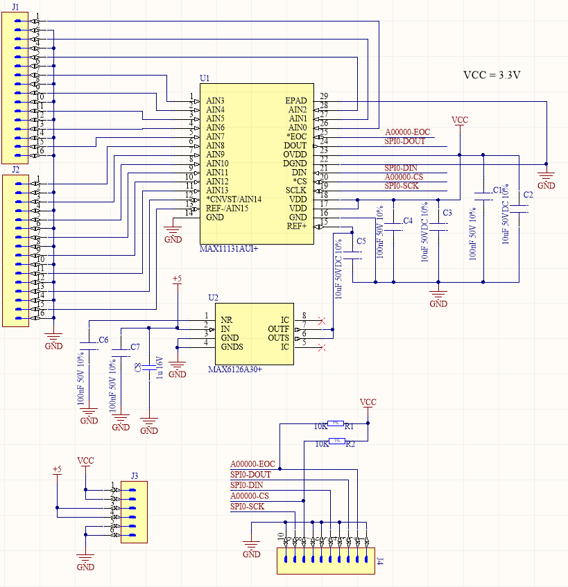 16CH ADC SPI module with an ultrahigh precision reference