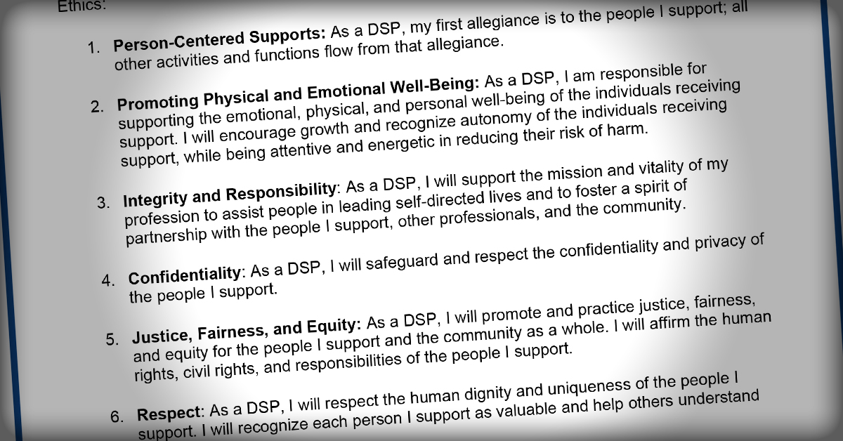 International Journal Ethics For Direct Support Professionals NADSP