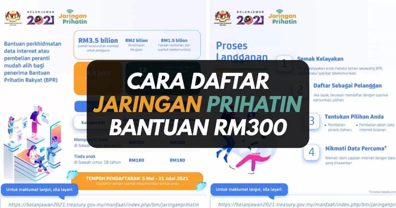 Cara Daftar Program Jaringan Prihatin RM300 Peranti, Data