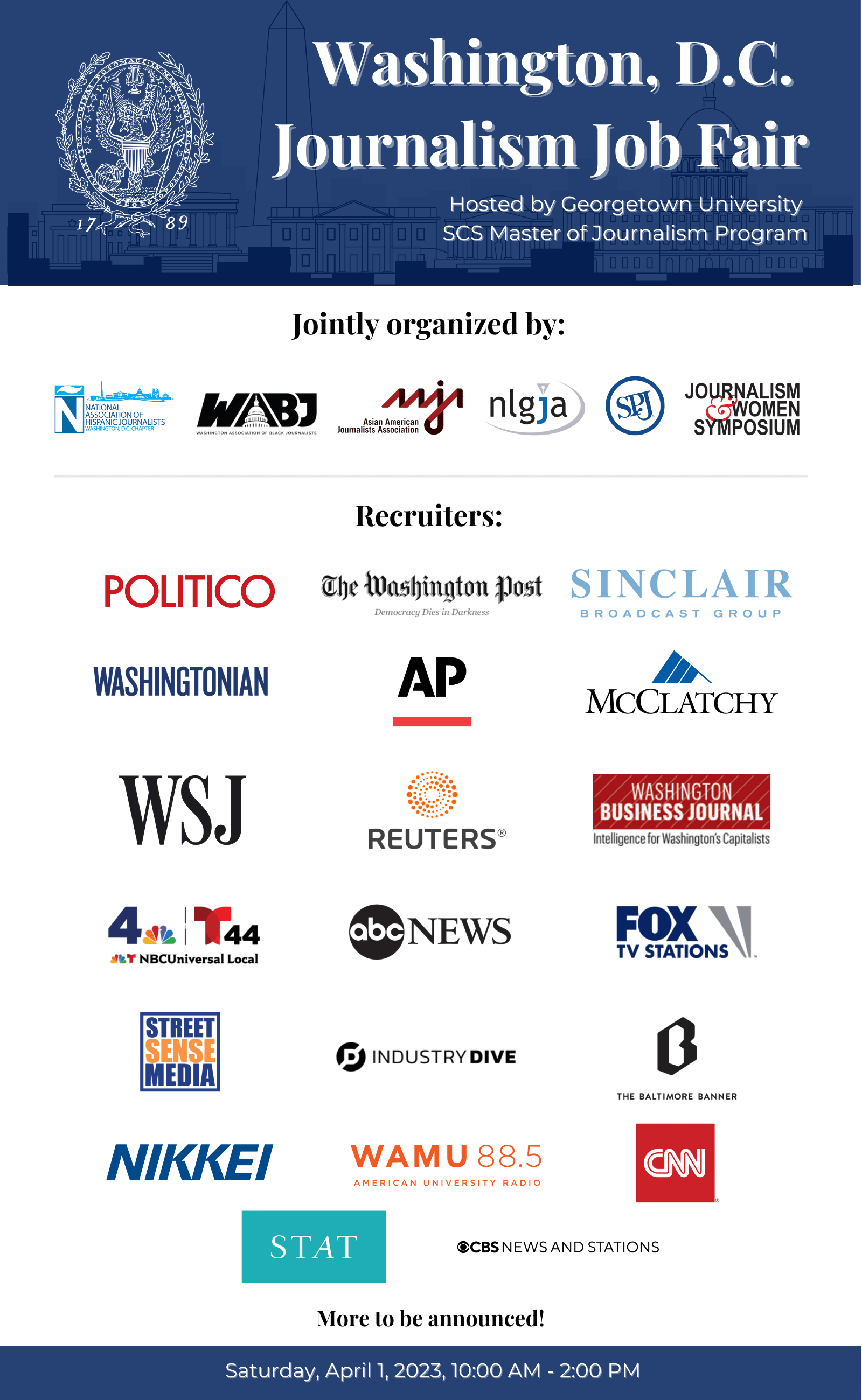 Registration now open for the Washington D.C. Journalism Job Fair NAHJ DC