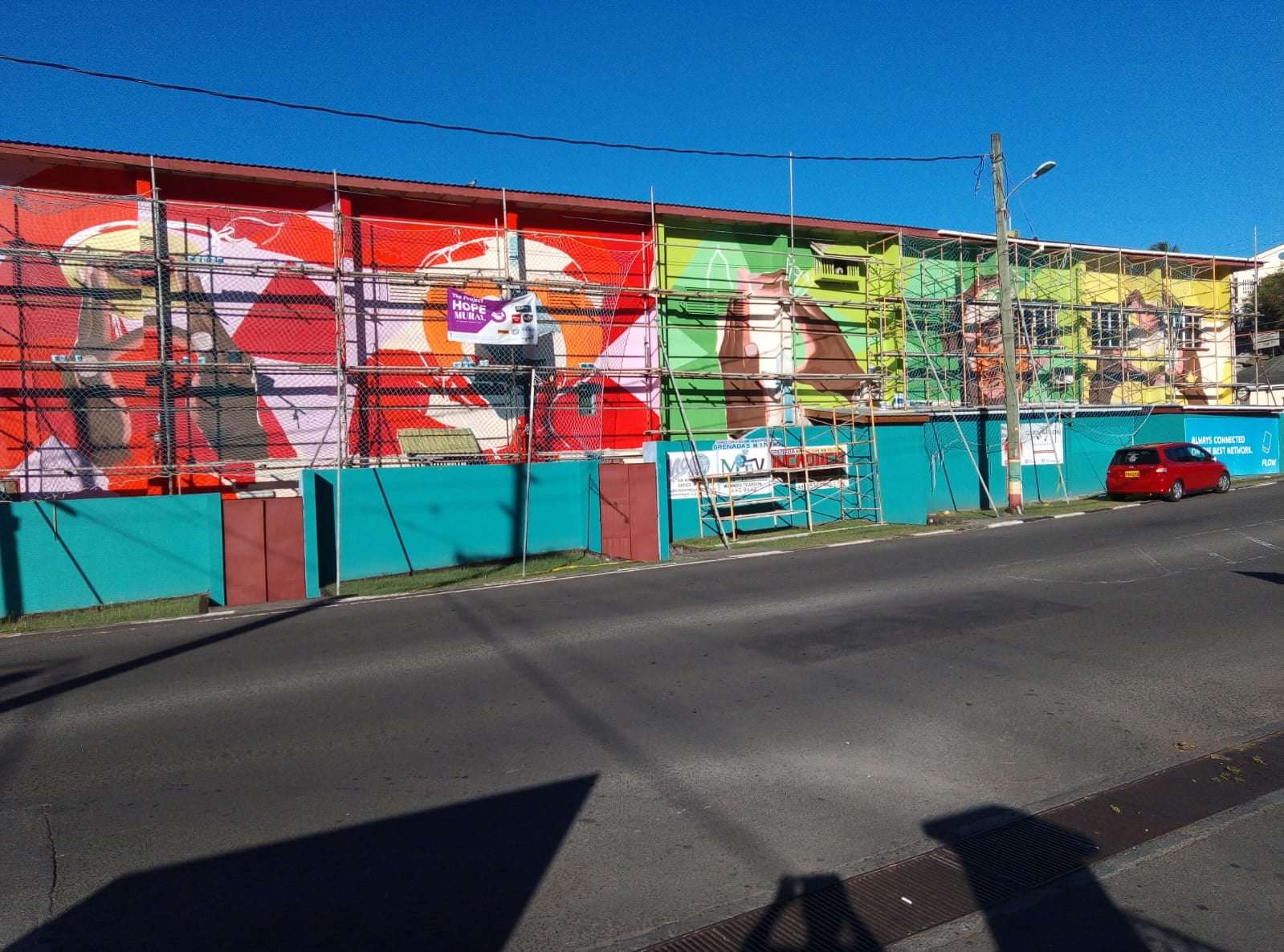 Grenada Project HOPE Mural Nahshon Jeremiah Arts