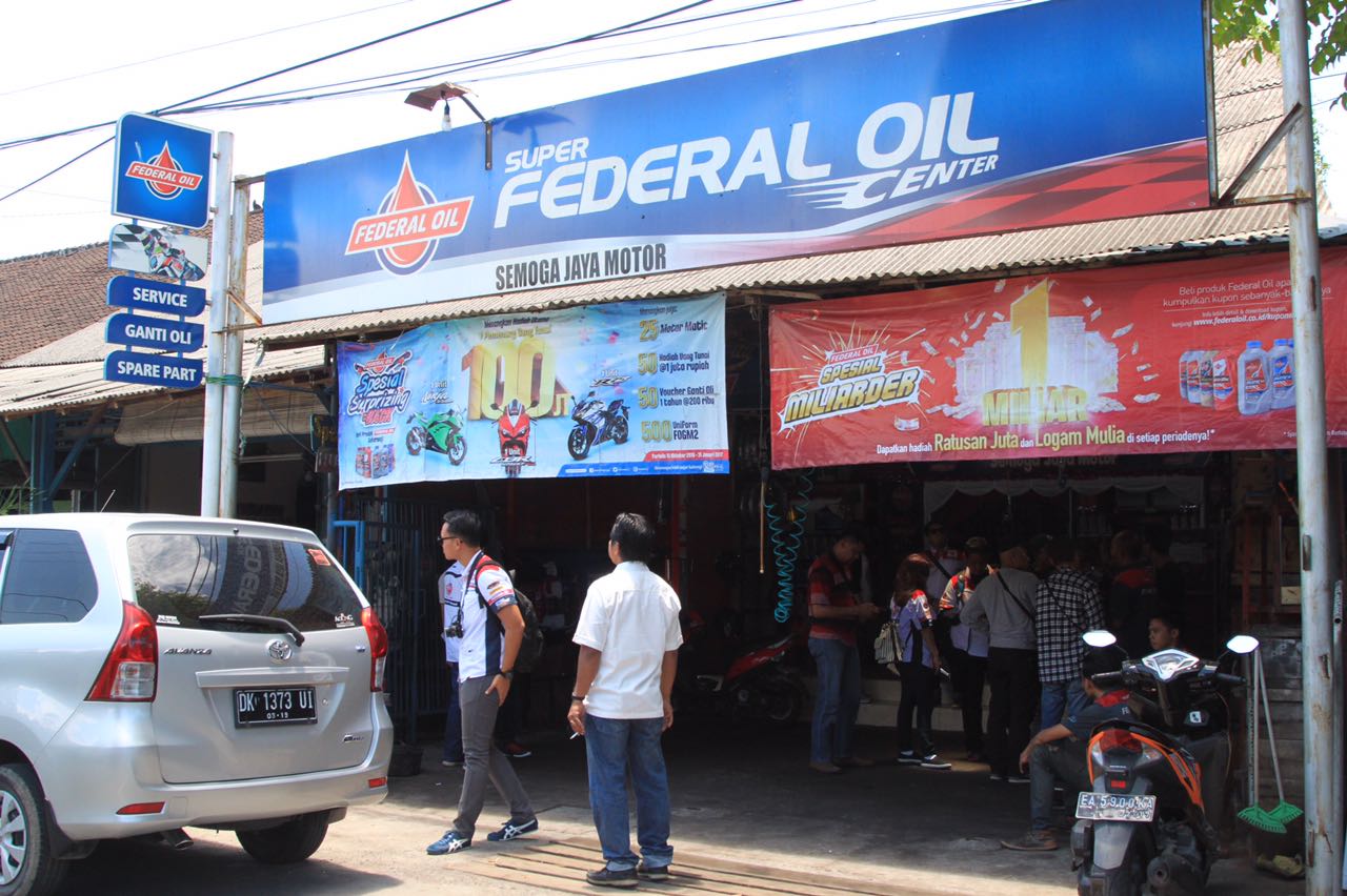 Semoga Jaya Motor Raih Keuntungan Jadi Bengkel Rekanan Federal Oil