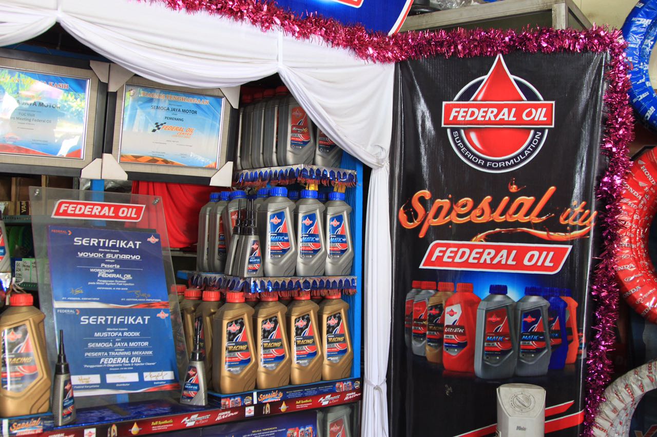Semoga Jaya Motor Raih Keuntungan Jadi Bengkel Rekanan Federal Oil