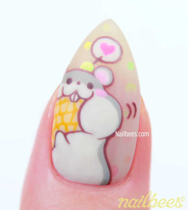 Hamster Nail Art nailbees