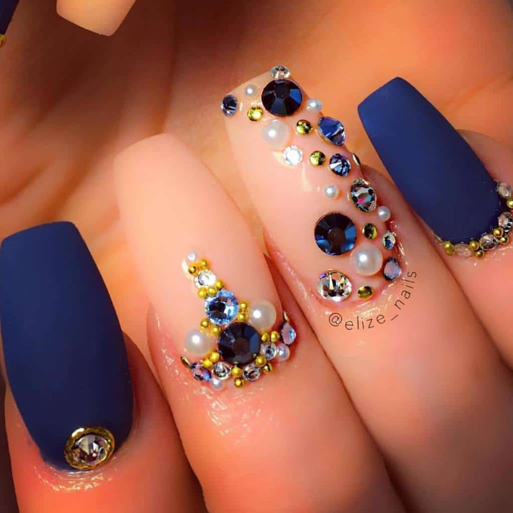 26 Hottest Royal Blue Nail Ideas for 2020 NailDesignCode
