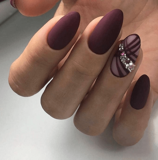 20 Classy Maroon Matte Nails You Must See NailDesignCode