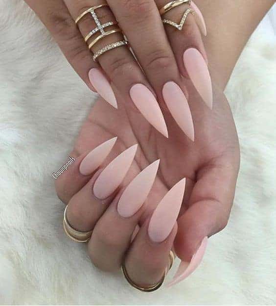 20 Nude Stiletto Nails to Complement Any Look – NailDesignCode