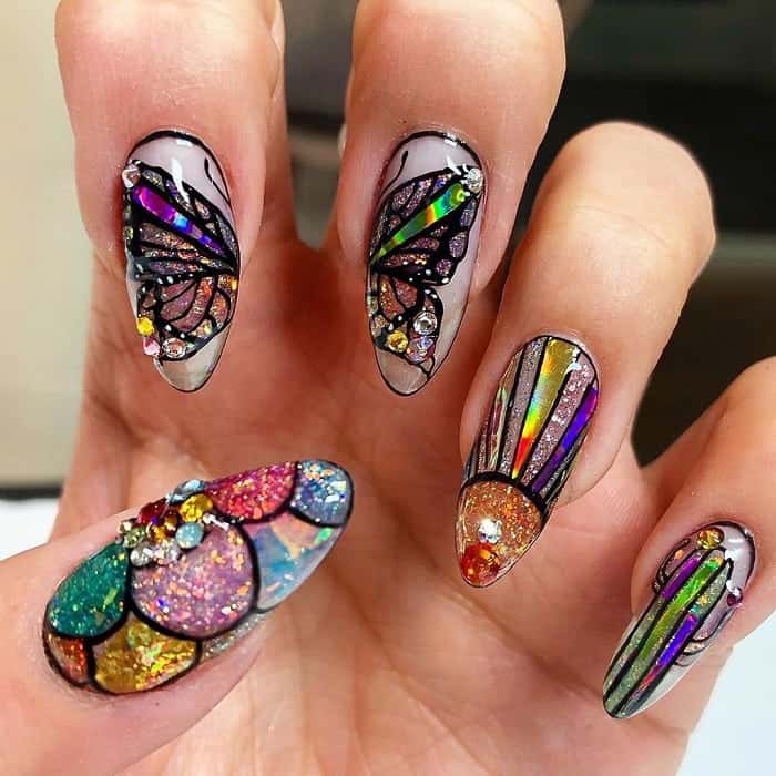 80 Snazziest Glitter Nail Design Ideas NailDesignCode