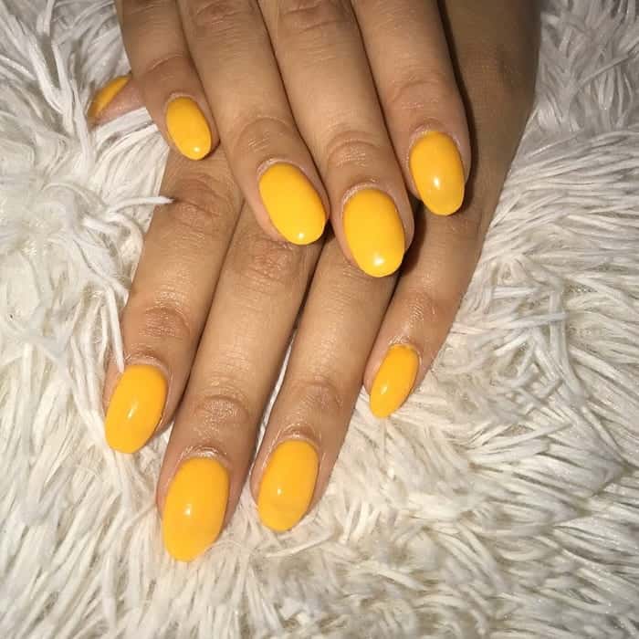 Mustard Yellow Nail Designs