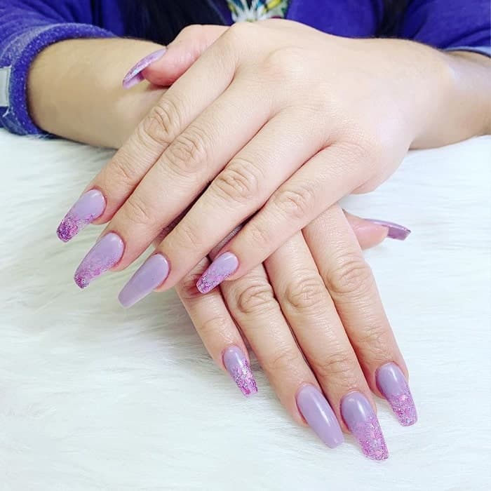 8 Prettiest Purple Coffin Nail Designs to Try in 2024 NailDesignCode