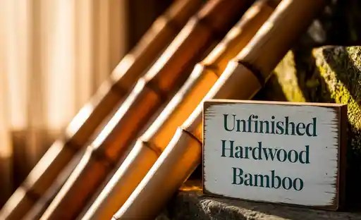 What is Unfinished Hardwood Bamboo