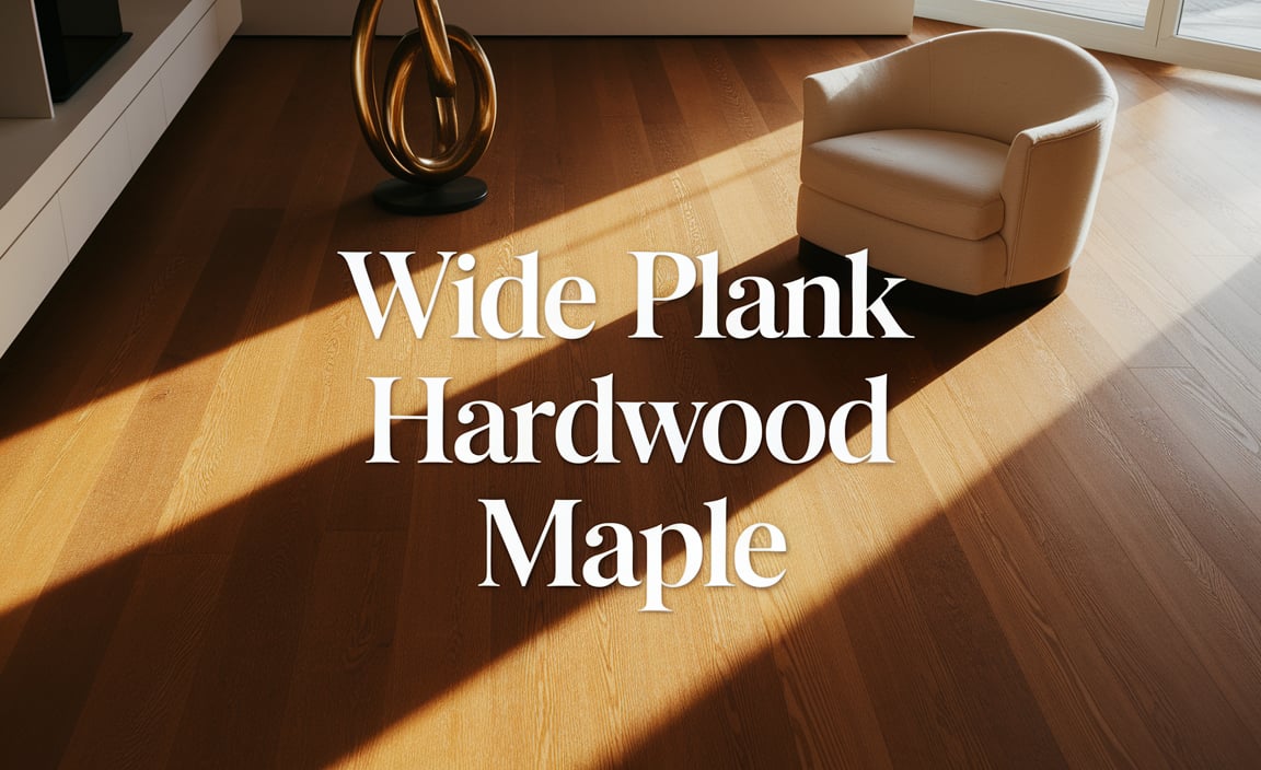 Wide Plank Hardwood Maple