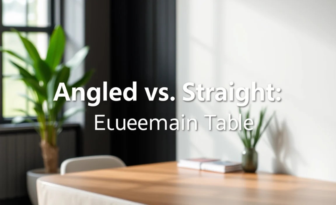 Angled vs. Straight: A Quick Comparison Table