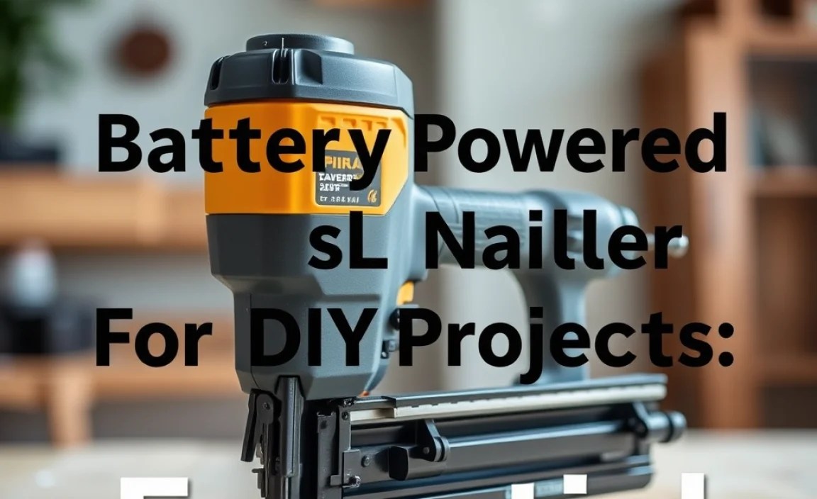 Battery Powered Nailer For DIY Projects: Essential
