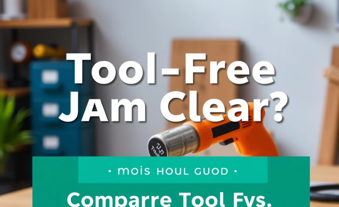Comparing Tool-Free vs. Tool-Required Jam Clear