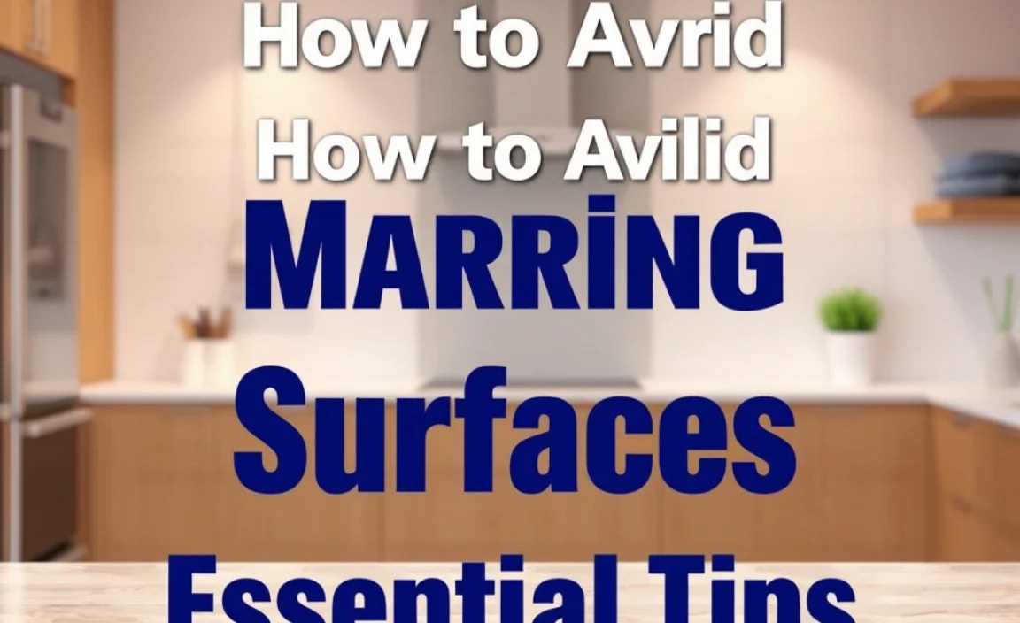 How To Avoid Marring Surfaces: Essential Tips
