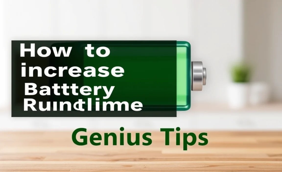 How To Increase Battery Runtime: Genius Tips