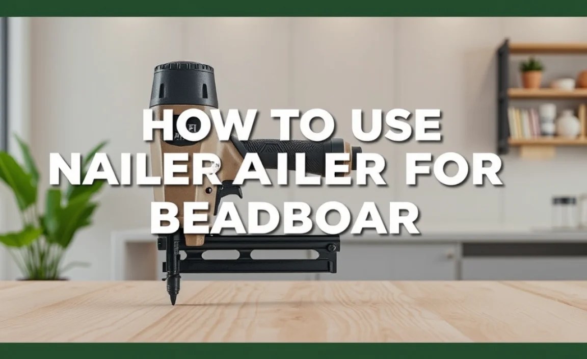 How to Use Nailer for Beadboard: Essential Guide