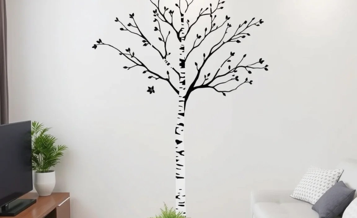 Installation Tips for Birch Tree Wall Decals