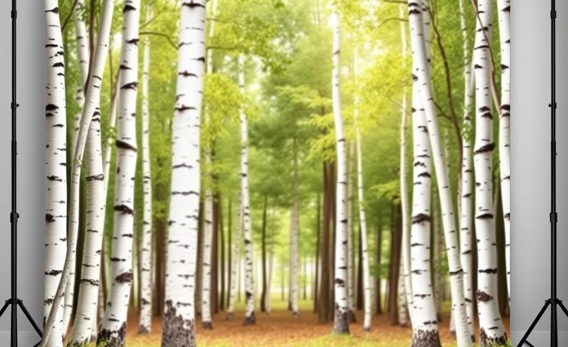 Materials Needed for Your Birch Forest Backdrop