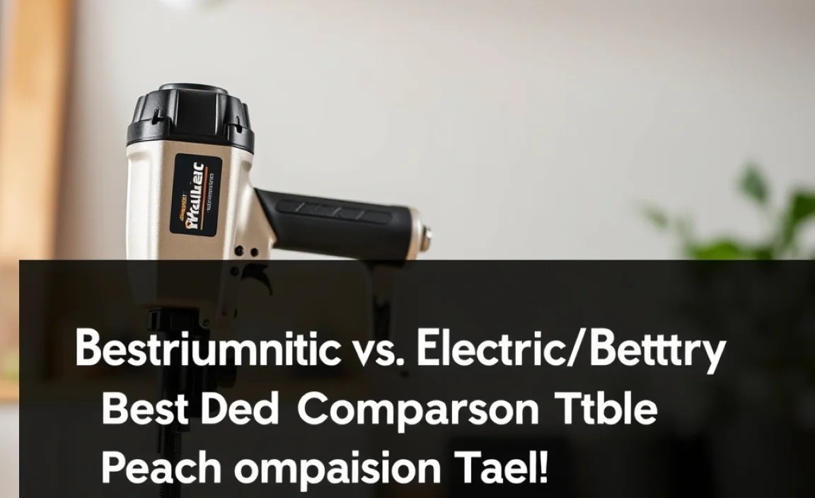 Pneumatic vs. Electric/Battery: A Quick Comparison Table