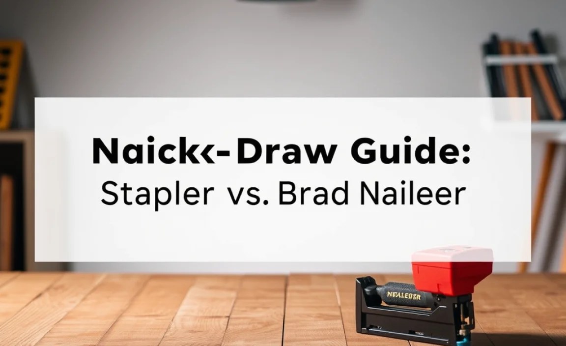 Quick-Draw Guide: Stapler vs. Brad Nailer Usage