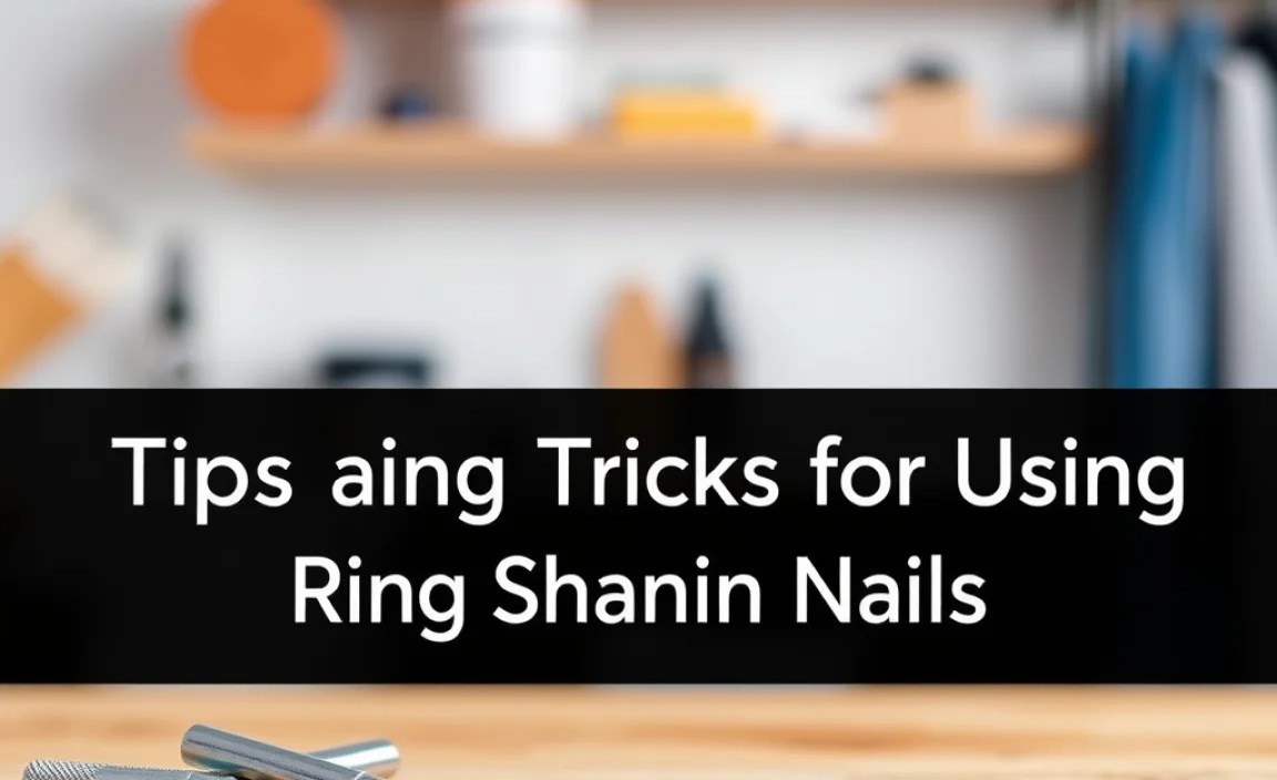 Tips and Tricks for Using Ring Shank Nails