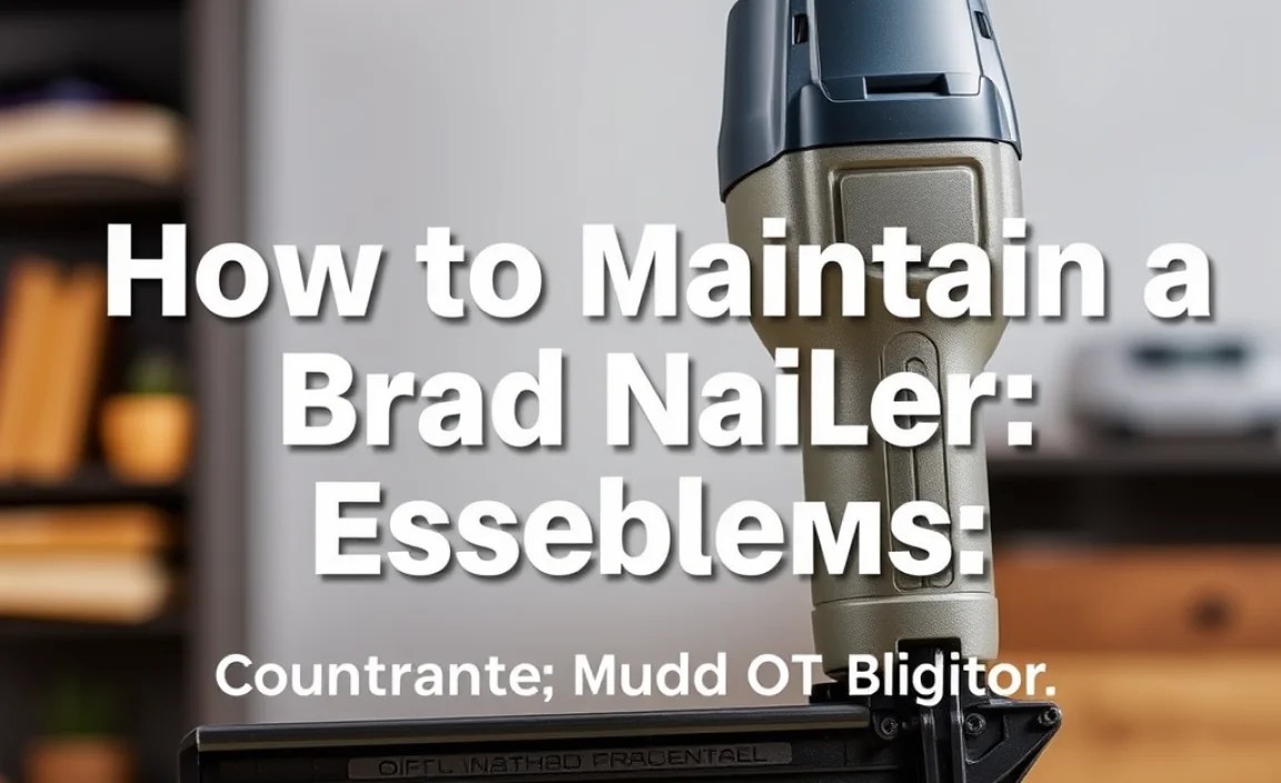 Troubleshooting Common Brad Nailer Problems