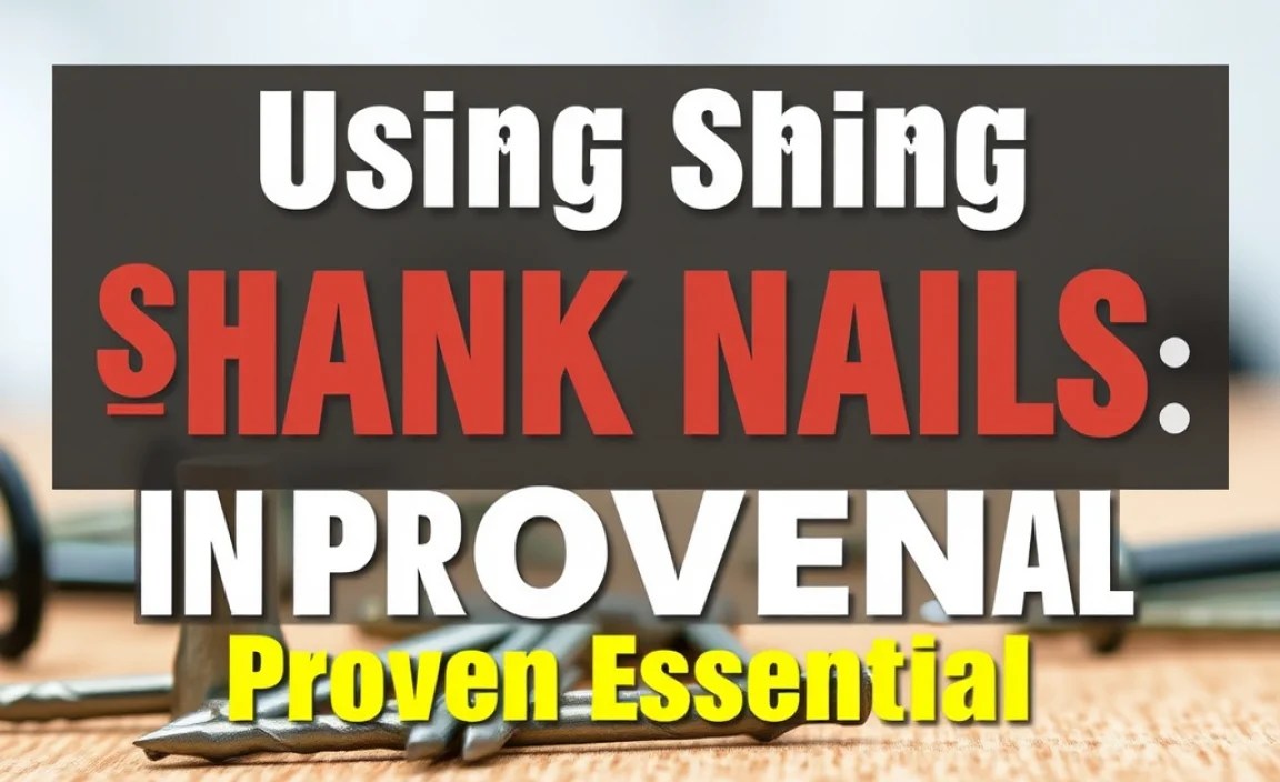Using Ring Shank Nails in Nailers: Proven Essential