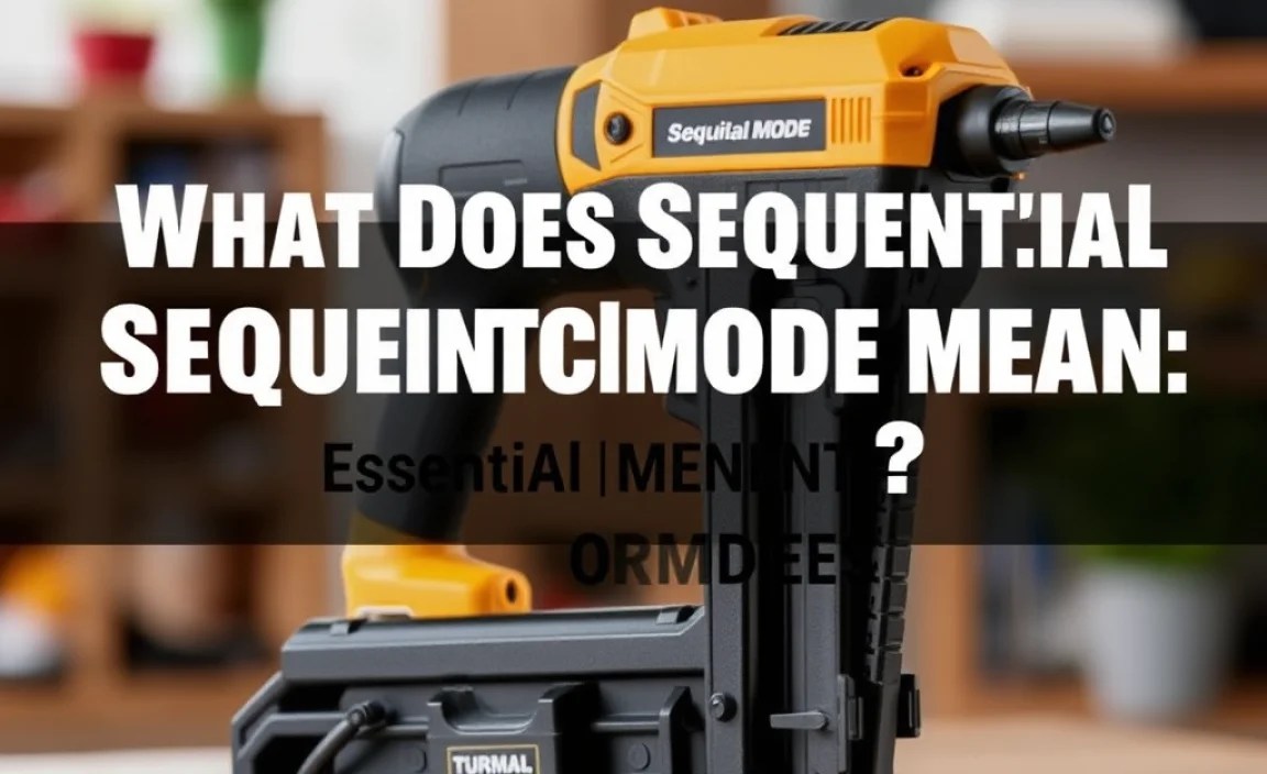What Does Sequential Mode Mean: Essential Nail Gun Guide