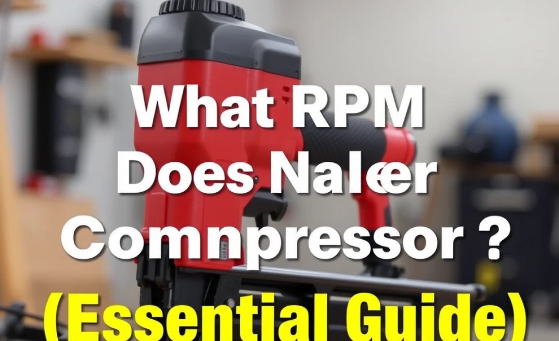 What RPM Does Nailer Need Compressor: **Essential** Guide