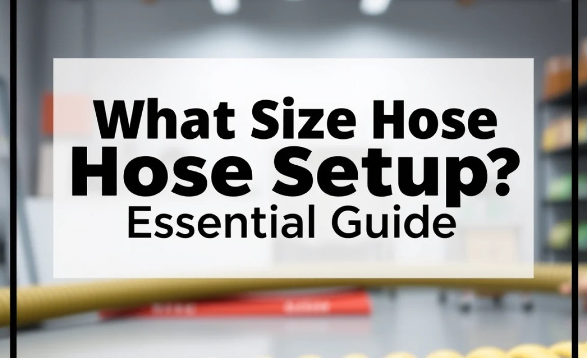 What Size Hose Setup: Essential Guide