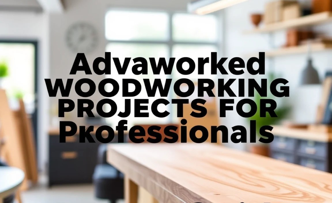 Advanced Woodworking Projects For Professionals: Expert Guide