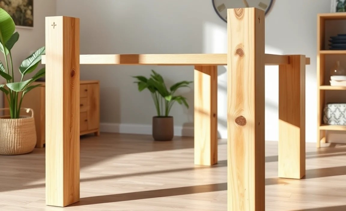 Assembling Birch Table Legs to Your Table